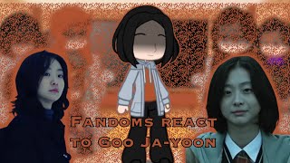 Fandoms react to Goo jayoon🇺🇸🇫🇷88 [upl. by Ytsirt]