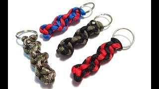 Paracord DNA Anhänger tutorial Deutsch  Paracord gedrehter Schlüsselanhänger 2 Farben Anleitung [upl. by Melisandra]