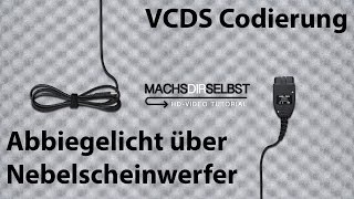 Golf V Abbiegelicht über NSW codieren mit VCDS Tutorial HD [upl. by Akemej]