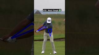 Keep the Triangle intact Golf Swing Slow Motion Iron [upl. by Nunciata]