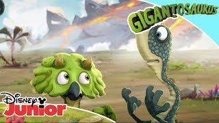 🦕 Dinozaurii explorează  Gigantozaurul  Disney Junior România [upl. by Zacherie]