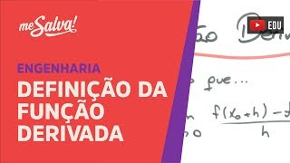 Me Salva DER02  Definição da função derivada [upl. by Dlarrej]