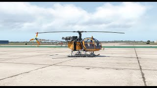 First flight in payware Aerospatiale SA315B Lama XPlane 11 [upl. by Yaral495]