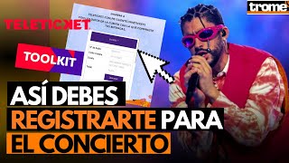 BAD BUNNY EN LIMA ¿Cómo registrar tus entradas con tu DNI para el concierto [upl. by Anitsugua]