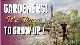 Gardeners Its Time to Grow Up  DIY RUSTIC GARDEN ARCHWAY [upl. by Alleen]