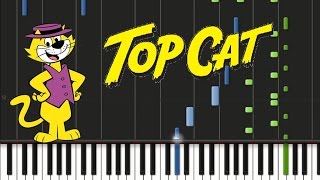 Top Cat  Theme Song Synthesia Tutorial [upl. by Aidaas715]