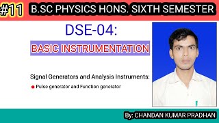 BASIC INSTRUMENTATION Pulse generator and Function generator [upl. by Ainoloppa]