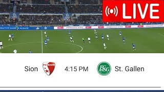 Live Match St Gallen vs Sion  Swiss Super League20242 [upl. by Auhs719]