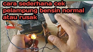 cara kerja pelampung bensin motor simulasi sederhana [upl. by Lacagnia]