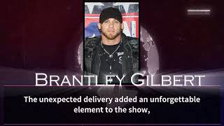 Brantley Gilbert Country star Brantley Gilbert stops at concert to support wife as she gives birth [upl. by Aikel931]