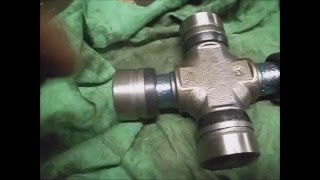 Ford F250 Super Duty 4x4 00 w 73l Diesel Turbo pt2 Ujoint and axle shaft install [upl. by Krueger677]