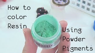 Resin Craft Guide 1 How to Properly Mix in Powder Pigments [upl. by Einittirb]