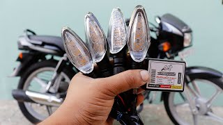 ELTRON TURBO KTM Style Indicators with 16 Patterns Bike Hazard Flasher [upl. by Azer]