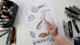 Flipchart gestalten  Bildidee Bäckerei  Gebäck [upl. by Chuch]