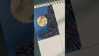 Moonlit night paint Dont forget to subscribe my channel 🫂🫶shorts shortvideo moonlit [upl. by Viola135]