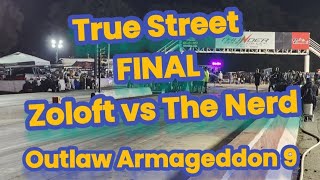 Outlaw Armageddon True Street Final no prep drag racing 2024 black sheep mafia [upl. by Fugere]