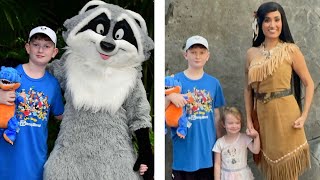 Pocahontas and Meeko Meet and Greet at Disney’s Animal Kingdom [upl. by Llennahs44]