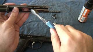 CZ 75  Disassembly and Cleaning [upl. by Aierbma]