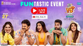 F3  FUNtastic Event LIVE  Venkatesh Varun Tej  Anil Ravipudi  DSP  Dil Raju [upl. by Ecinnahs]