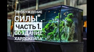 Пробуждение силы Часть 1 Создание хардскейпа Природный аквариум акваскейп nature aquarium [upl. by Lubbock]