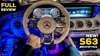 NEW MERCEDES S63 AMG Coupe V8 FULL NIGHT AMBIENT Review S Class Interior 4MATIC [upl. by Nivk]