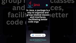 What is a Package in Java  java shorts javaprogramming javatutorial javainterviewquestions [upl. by Tiga570]