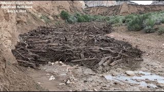 Monstrous Flash Flood amp Debris Flow l Johnson Canyon UT 7162018 [upl. by Enelaehs675]