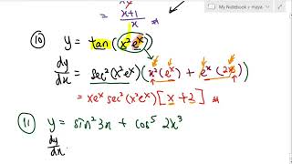 SL9293 Differentiation Formula Exercises SM015 [upl. by Eessac]