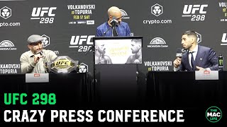 UFC 298 Press Conference Alexander Volkanovski vs Ilia Topuria Full [upl. by Honeywell]