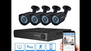 Abowone 1080P POE security camera system Unboxing and Review [upl. by Sremlahc]