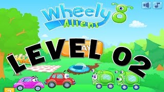 Wheely 8 Aliens Walkthrough Level 2 with 3 Stars [upl. by Brad467]