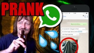 WHATSAPP PRANK AN VATER ENDET PERVERS amp EKLIG [upl. by Yrrej]