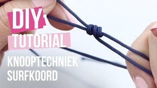 Sieraden maken Knooptechniek surfkoord ♡ DIY [upl. by Nirak]