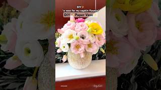 How to make a vase using paper and balloon  A vase for handmade paper flowers [upl. by Akitahs410]