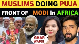 VIRAL VIDEO PM MODIS SPIRITUAL WELCOME IN AFRICAN COUNTRIES amp G20 SUMMIT PAK MEDIA ON INDIA [upl. by Aicelaf]