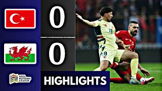 Turkiye VS Wales  Highlights  UEFA Nations League  17 November 2024 [upl. by Corbie]