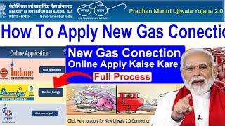 How To Apply New Gas Cylinder Connection New Gas Connection Online Apply Kaise Karen Full Process [upl. by Swee]