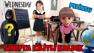 ESMA ve PELİNSU OKULDA KİLİTLİ KALDI YENİ ÖĞRENCİ ŞAKA YAPTI ماما جابت بيبي  جنى مقداد  طيور الجنة [upl. by Atworth642]