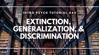 Extinction Generalization amp Discrimination Intro Psych Tutorial 60 [upl. by Ahsertal765]