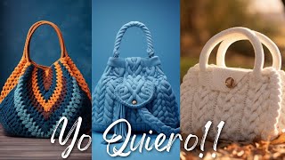 BOLSOS EN TRAPILLO PASO A PASO  Bolsos Crochet Fácil  BOLSOS TOTORA  BOLSOS TEJIDOS [upl. by Llekcor404]