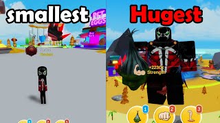 Becoming The Hugest In Roblox Get Huge Simulator [upl. by Yenruoc]