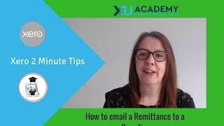 How to email a Remittance to a Supplier in Xero [upl. by Deadman]