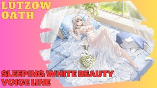 AZUR LANE  Lützow  Sleeping White Beauty Oath Skin Voice Line quot Japanese Audio quot [upl. by Llednov]