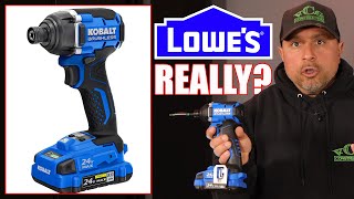 Lowes New Kobalt Brushless Impact Driver AINT What I EXPECTED [upl. by Aihsein101]