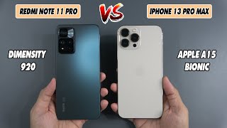 Xiaomi Redmi Note 11 Pro vs iPhone 13 Pro max  SpeedTest and Camera comparison [upl. by Mcspadden]