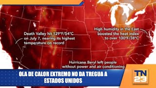 Ola de calor extremo no da tregua a Estados Unidos [upl. by Sheaff]