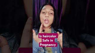 Is hair color safe in pregnany pregnancypregnant haircolor shorts pregnacytips baby ytshort [upl. by Hctub]