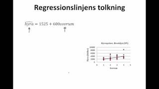 41 REGRESSIONSLINJEN BEROENDE amp OBEROENDE VARIABEL BERÄKNING amp TOLKNING [upl. by Rozele313]