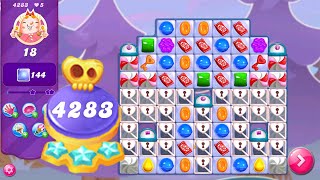 Candy Crush Saga Level 4283 NO BOOSTERS  Hard Level  3 Sugar Stars 🌟🌟🌟 [upl. by Akfir]