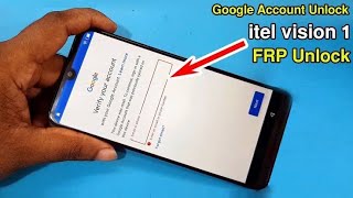 Itel Vision 1 Frp Bypass Without PC Itel Google lock unlock bangla [upl. by Ardnoed]